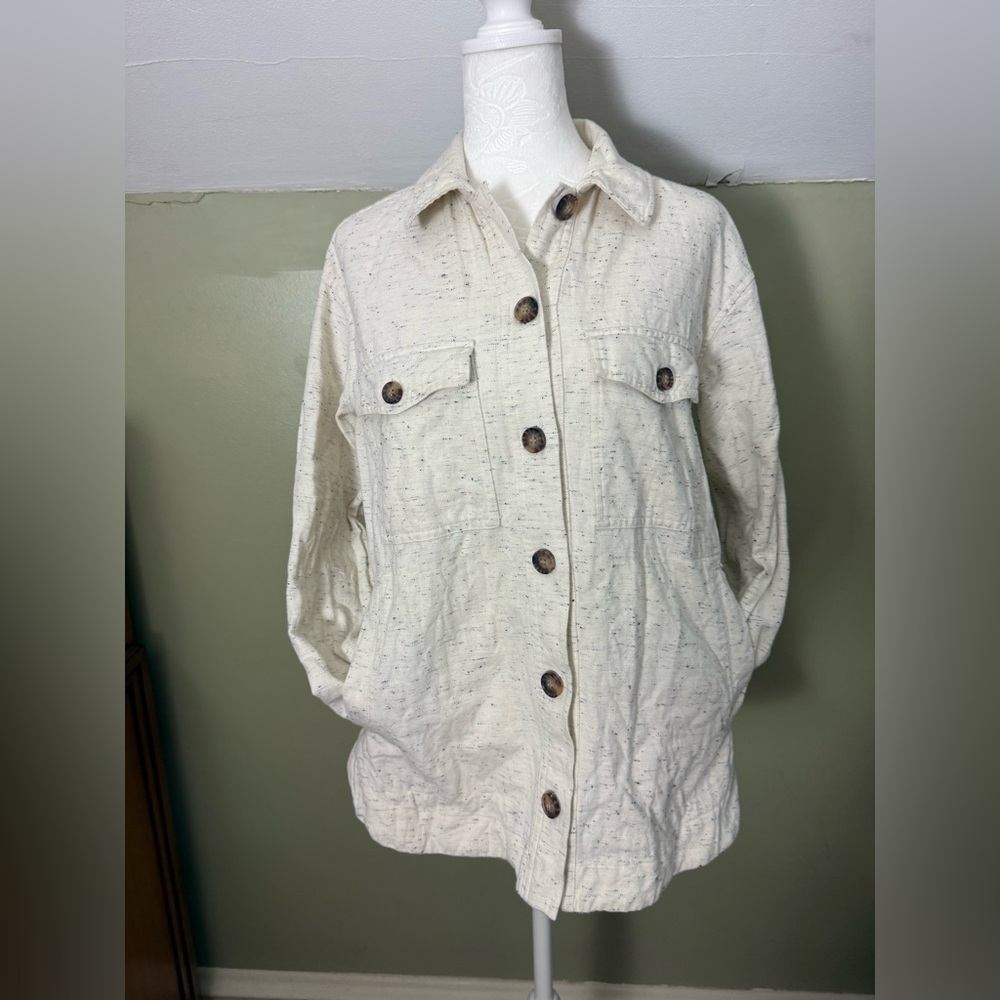 Madewell Donegal Flannel Oversized Shacket - Picture 2 of 5